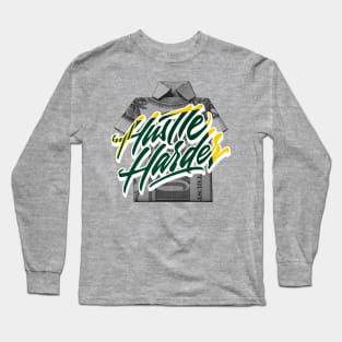 Hustle Harder Dunk Noble Green Long Sleeve T-Shirt